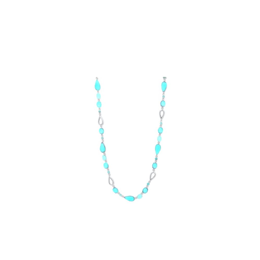 Anne Klein Blue Stone Necklace